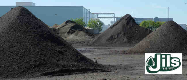 Topsoil, garden mix and compost mix in our yard